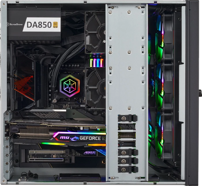SilverStone RM44, Rackmount Storage, schwarz, 4HE, ATX
