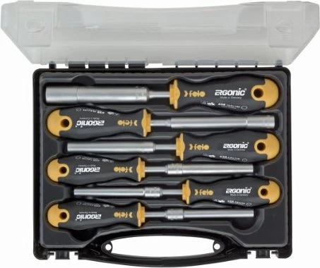 Felo Serie 400 Ergonic M-Tec Schraubendrehersatz inkl. Koffer, 6-tlg.
