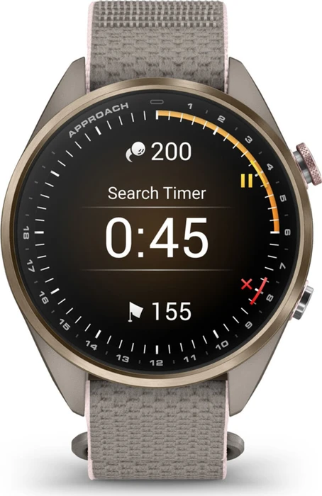 Garmin Approach S72 43mm soft gold-blush pink titanium/french grey-blush pink