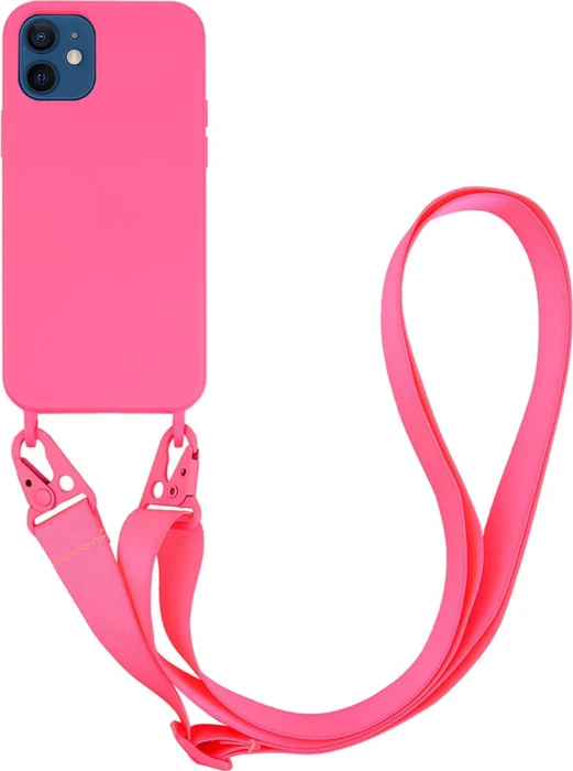 Vivanco Necklace Cover für Apple iPhone 12/12 Pro pink