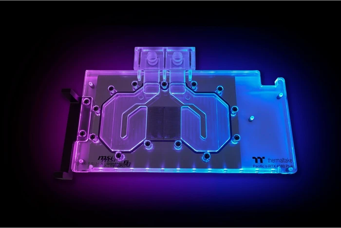 Thermaltake Pacific V-RTX 4080 Plus MSI Gaming X TRIO & SUPRIM X GPU Block mit Backplate