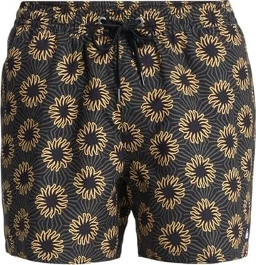Quiksilver Everyday Printed Volley 15" Badeshorts black/ocean mayhem (Herren)
