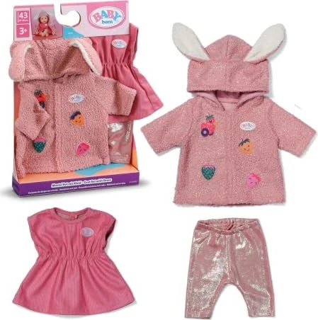 Zapf creation BABY born Mode - Mantel Set mit Kleid 43cm