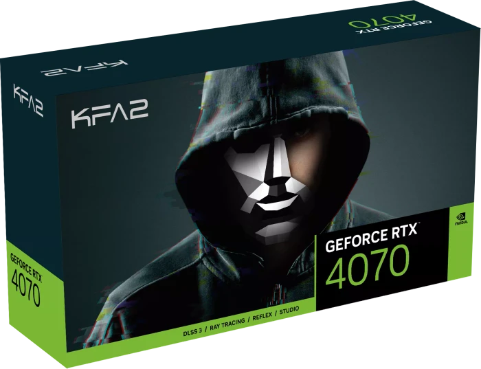 KFA2 GeForce RTX 4070 1-Click OC 3X, 12GB GDDR6X, HDMI, 3x DP