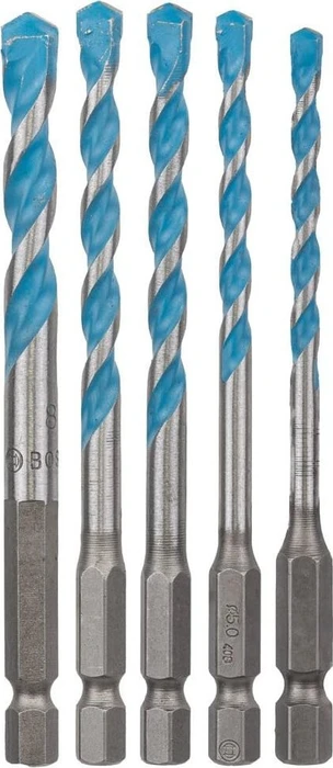Bosch Professional HEX-9 MultiConstruction Mehrzweckbohrer-Sortiment, 5-tlg.