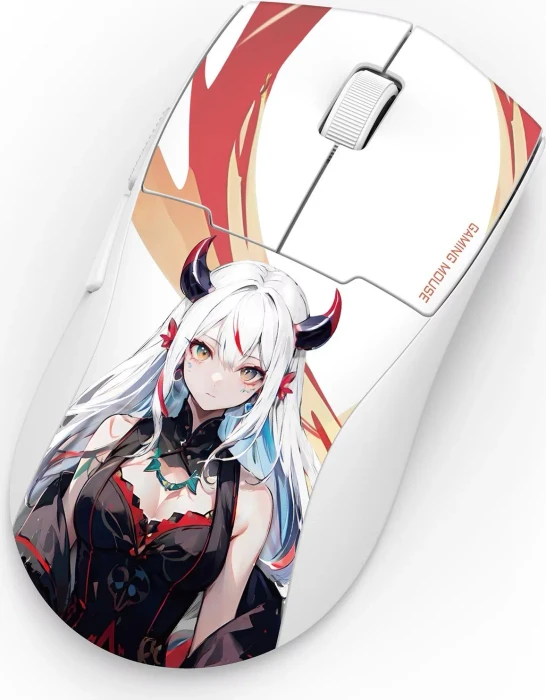 Redragon K1NG Max M918 1KHz Wireless, weiß/Motiv, USB/Bluetooth