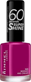 Rimmel 60 Seconds Super Shine Nagellack 340 Berries And Cream, 8ml
