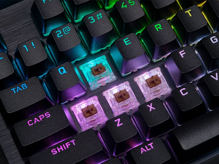Corsair Gaming K70 RGB PRO, MX SPEED RGB Silver, USB, DE