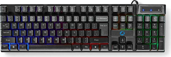Nedis 5in1 Gaming Combo Kit, Tastatur, Headset, Maus und Mousepad, USB, US