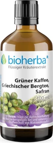 Bioherba Grüner Kaffee Griechischer Bergtee Safran Tropfen Tinktur, 100ml