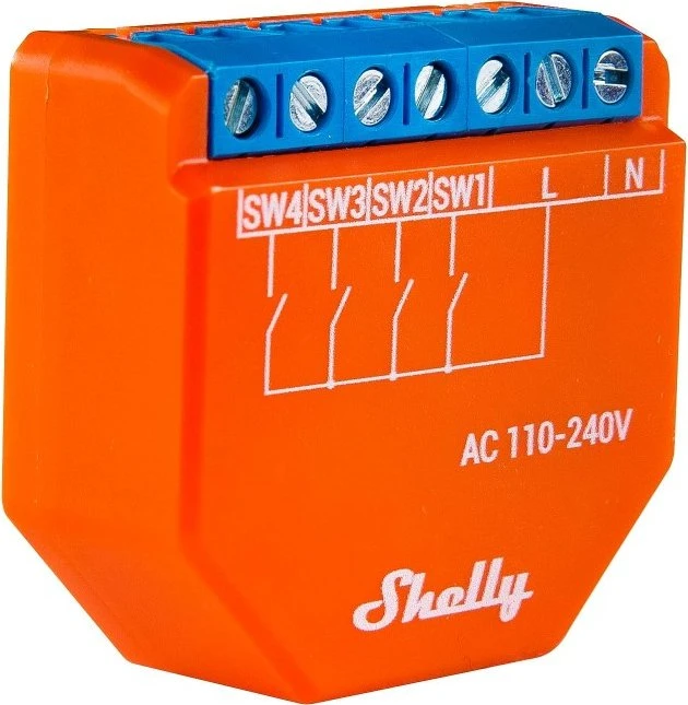 Shelly Plus i4, 4-Kanal, Unterputz
