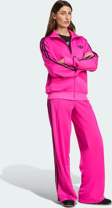 adidas Classic Firebird Loose Trainingshose lang semi lucid fuchsia/black (Damen)
