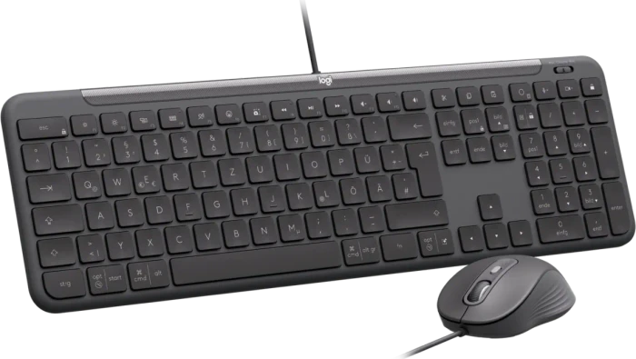 Logitech MK620 Signature Slim Wired Combo for Business Graphite, USB-C, DE