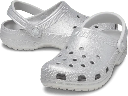 Crocs Classic Glitter silver glitter (Damen)