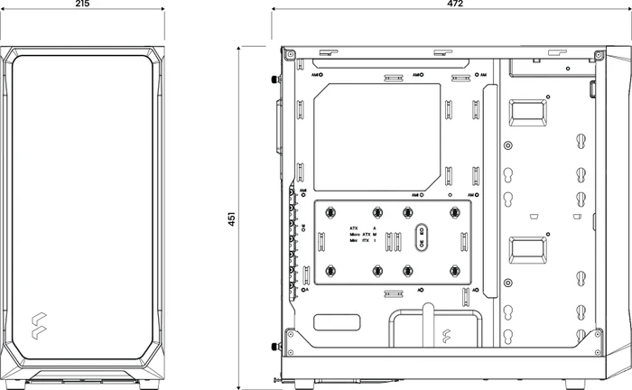 Fractal Design Focus 2, schwarz
