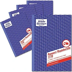 Avery-Zweckform Rapport/Regiebericht, A5, 200 Blatt, 5er-Pack