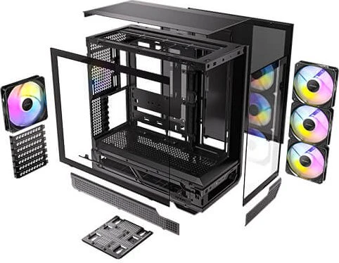 Antec C7 Black ARGB, Glasfenster