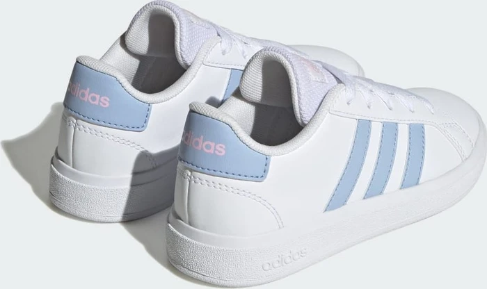 adidas Grand Court Lifestyle Tennis Lace-Up cloud white/blue dawn/clear pink (Junior)