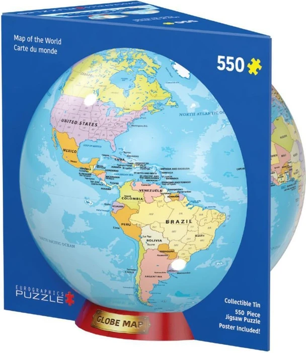 Eurographics Map of the World Tin