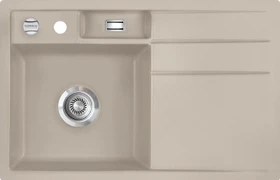 systemceram Bela 78 F Einbau Becken links mit Ablauffernbedienung fango
