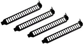 SilverStone Aeroslots-B, PCI Slotblende, schwarz, 4er-Pack