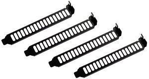 SilverStone Aeroslots-B, PCI Slotblende, schwarz, 4er-Pack