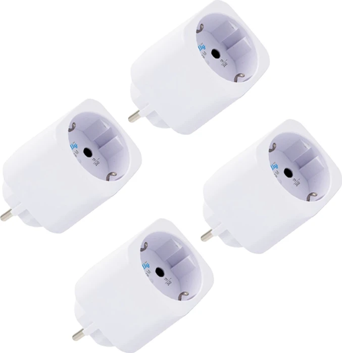 Shelly Plug M Gen3, weiß, 3000W, Smart-Steckdose, 4er-Pack