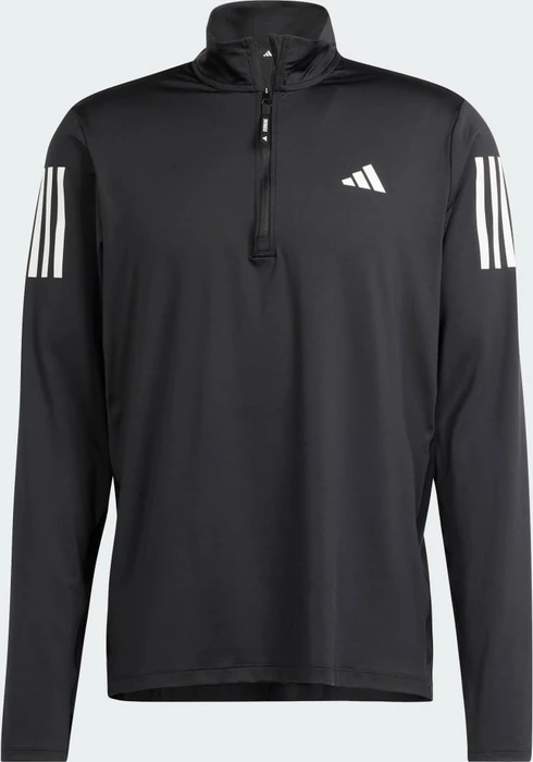 adidas Own The Run Half-Zip Laufshirt langarm schwarz (Herren)