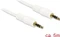 DeLOCK Klinkenkabel 3-Pin Stereo, 3.5mm Stecker auf 3.5mm Stecker, weiß, 5.0m Vorschaubild