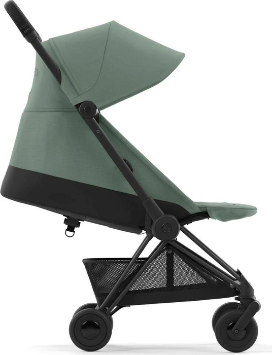 Cybex Coya Matte Black Frame leaf green
