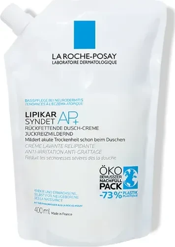 La Roche-Posay Lipikar Syndet AP+ Reinigungs-Cremegel Refill, 400ml