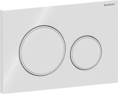 Geberit Sigma20 Betätigungsplatte weiß/weiß matt/weiß