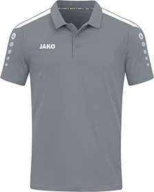 Jako Power Poloshirt kurzarm steingrau