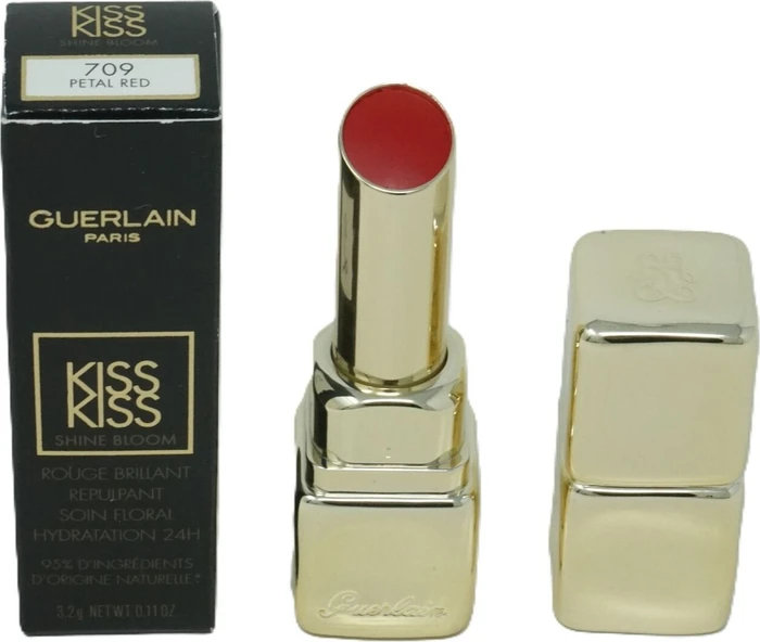 Guerlain KissKiss Shine Bloom Lippenstift 709 petal red, 3g