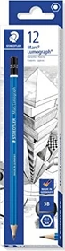 Staedtler Mars Lumograph 100 Bleistift 5B graphit, blau, 12er-Pack
