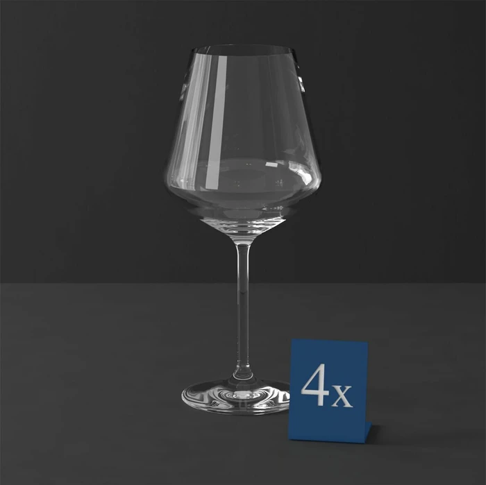 Villeroy & Boch La Divina Burgunder Rotweinglas, 4 Stück