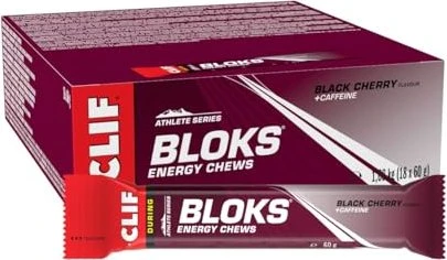 Clif Bar Bloks Energy Chews Black Cherry 1.08kg (18x 60g)