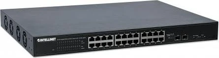 Intellinet Rackmount Gigabit Smart Switch, 24x RJ-45, 2x SFP+, 400W PoE+