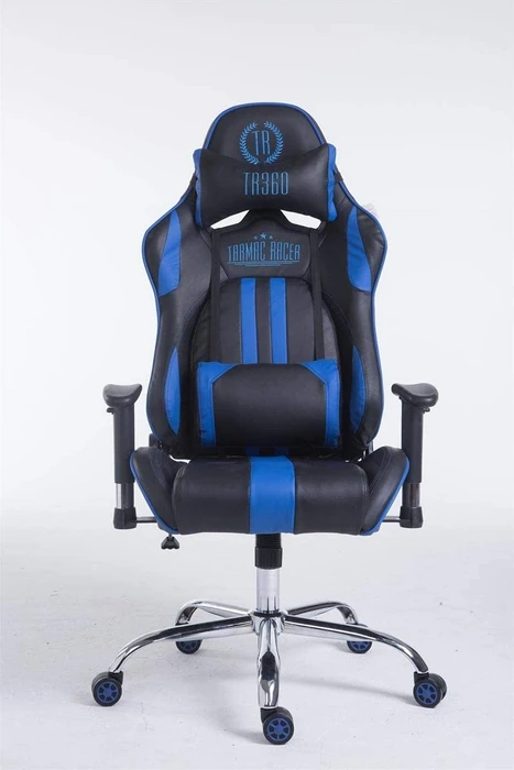 CLP Racing Limit Kunstleder Gamingstuhl, schwarz/blau
