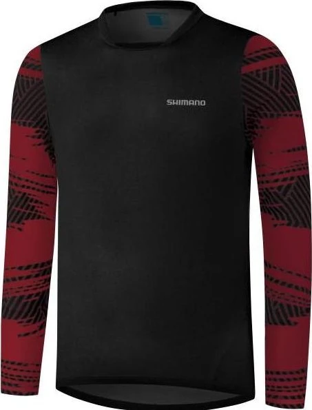 Shimano Myoko Trikot langarm rot (Herren)