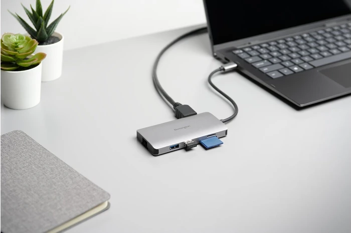 Kensington UH1400P 8-in-1 Dockingstation, Space Grey, USB-C 3.0 [Stecker]