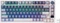RK Royal Kludge M75 Wireless, weiß/violett, LEDs RGB, hot-swap, RK FAST SILVER, USB/Bluetooth, US Vorschaubild