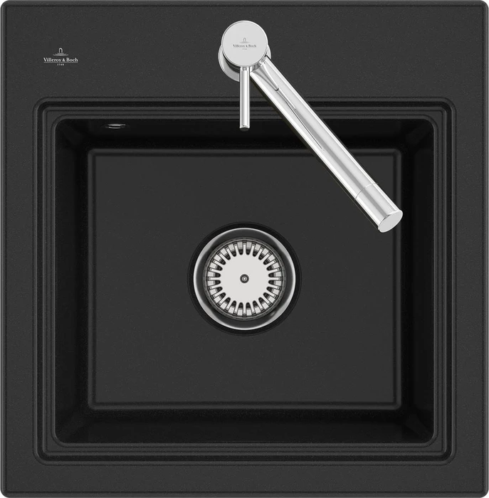 Villeroy & Boch Subway Style 50 S Einbau Becken mittig chromite