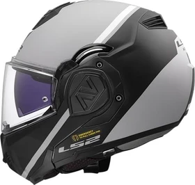 LS2 FF906 Advant Swipe matt grau/schwarz/weiß
