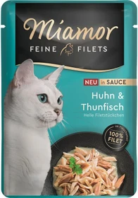 Finnern Miamor Feine Filets Huhn und Thunfisch, 2.40kg (24x 100g)