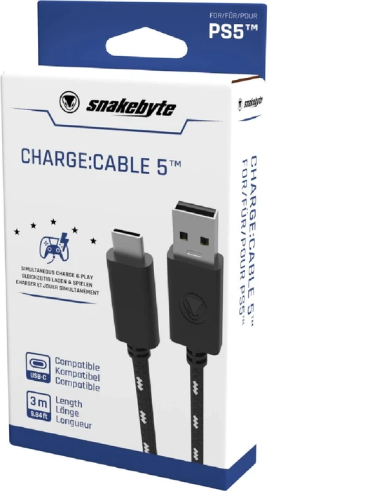 Snakebyte Charge:Cable 5 Ladekabel 3m (PS5)