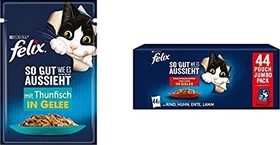 Purina Felix So gut wie es aussieht mit Thunfisch in Gelee, 2.21kg (26x 85g)