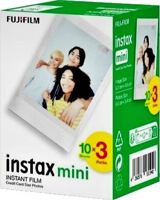 Fujifilm instax mini Sofortbildfilm weiß, 30 Aufnahmen