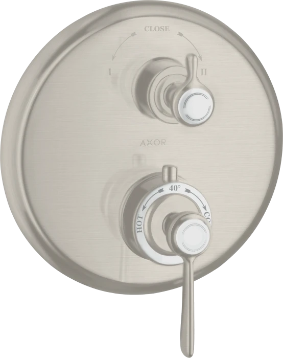 Hansgrohe Axor Montreux Thermostat Unterputz mit Hebelgriff und Ab- und Umstellventil edelstahloptik