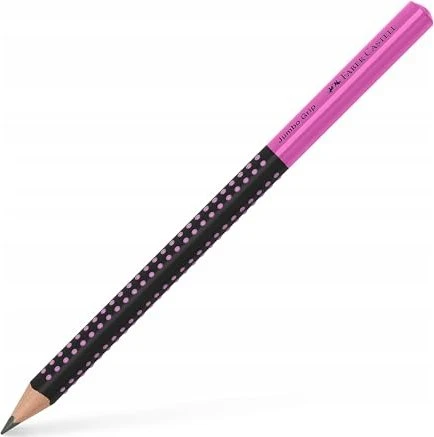Faber-Castell Two Tone Jumbo Grip Bleistift B graphit, pink/schwarz